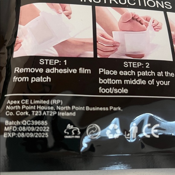 Sefudun deep cleaning foot patches 10pc, Foot patches deep cleaning 10 pc NEW - Picture 7 of 8